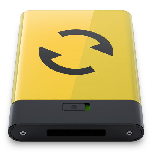 Yellow Sync Icon 512x512 png